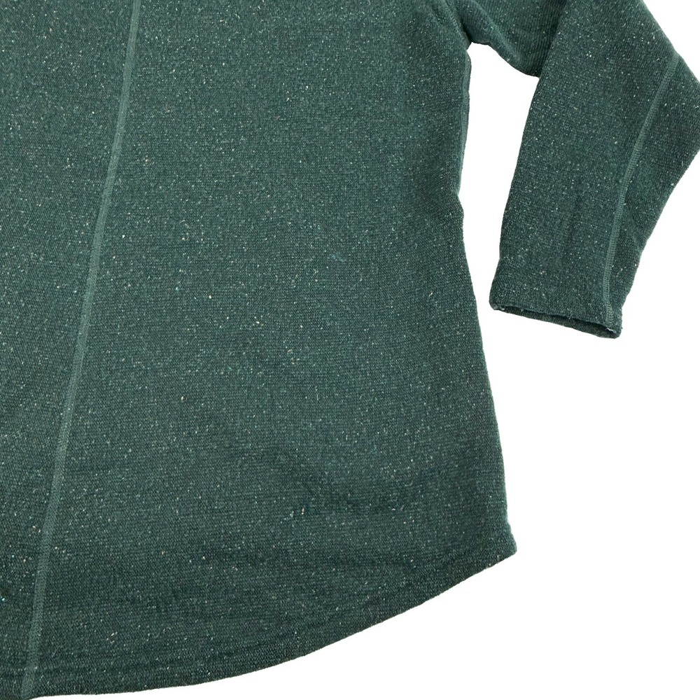 Smartwool Hudson Trail Pullover Fleece Cowl Neck Sweater Green Women's XL NWOT - Picture 11 of 12